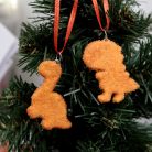 Dinó nuggets karácsonyfadísz