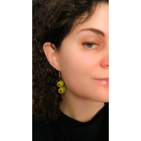 Olívabogyó martini koktélhoz fülbevaló