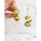 Olívabogyó martini koktélhoz fülbevaló