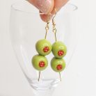 Olívabogyó martini koktélhoz fülbevaló