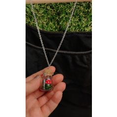 Mushroom Terrarium Jar Necklace