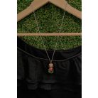 Mini terrárium gomba üvegcse nyaklánc