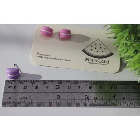 Bedugós Macaron fülbevaló