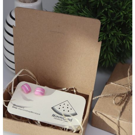 Bedugós Macaron fülbevaló