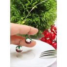 Karácsonyi csokis puding fülbevaló