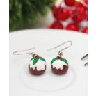 Karácsonyi csokis puding fülbevaló