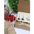 Karácsonyi csokis puding fülbevaló