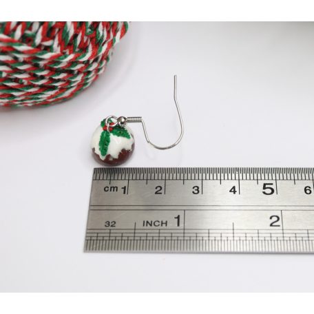 Karácsonyi csokis puding fülbevaló