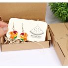 Ebéd tányéron fülbevaló