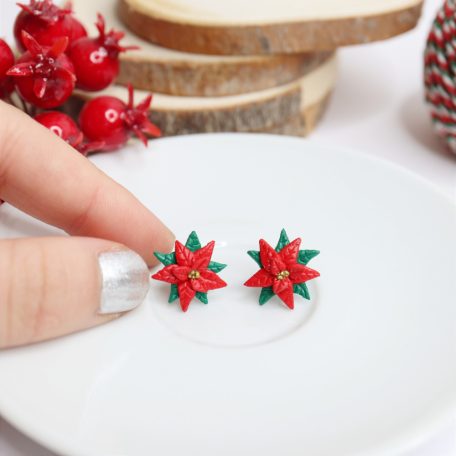 Mikulásvirág fülbevaló