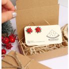 Mikulásvirág fülbevaló