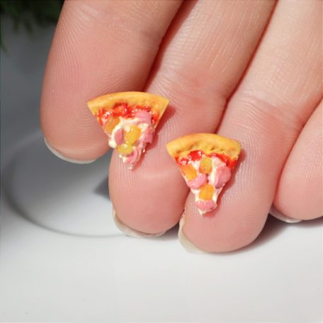 Hawaii pizza fülbevaló