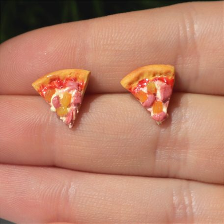 Hawaii pizza fülbevaló