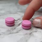 Lógós macaron fülbevaló