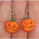 Lógós Halloweeni töklámpás fülbevaló