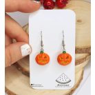 Lógós Halloweeni töklámpás fülbevaló