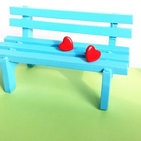 Piros szív fülbevaló