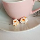 Pattogatott kukorica fülbevaló