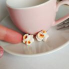 Pattogatott kukorica fülbevaló