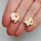 Pattogatott kukorica fülbevaló