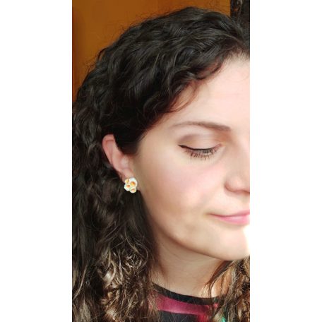 Pattogatott kukorica fülbevaló