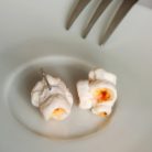 Pattogatott kukorica fülbevaló